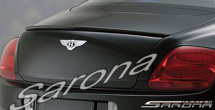 Custom Bentley GT Trunk Wing  Coupe (2003 - 2011) - $275.00 (Manufacturer Sarona, Part #BT-005-TW)